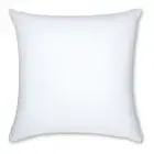 18" x 18" Throw Pillow Cozy Soft Microbead White: 1 Pc