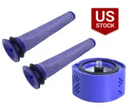 3x Replacement Pre/Post HEPA Filters For Dyson V6 DC59 Cordless Vacuum Cleaner