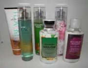 Bath & Body Works Lot of 6 Lotions Mists At the Beach Cucumber Melon Winterberry