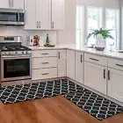 KMAT Kitchen Mat [2 PCS] Cushioned Anti-Fatigue Floor Mat, Waterproof Heavy Duty