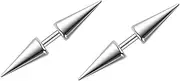 [Niaspi] 16G Spike Cartilage Stud Earrings Surgical Steel Conch Helix Cartilage Piercing Jewelry Statement Punk Body Piercings for Women Men