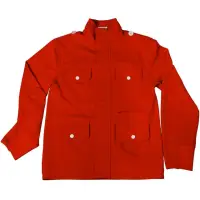 在飛比找momo購物網優惠-【摩達客】美國LA設計品牌Suvnir紅色立領外套