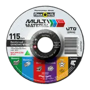 Flexovit 115 x 22.23mm Multi Material Reinforced Grinding Wheel