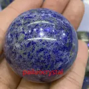 1pcs 90g+ Natural Lapis lazuli jasper Ball Quartz Crystal Sphere healing 40mm+