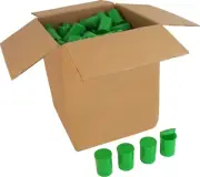 (150) Pop Top Bottles Green 30 Dram 3.75 Fl Oz Herbs Storage Meds Spices PT30LG