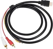 CIYODO Portable to Av Cable Digital to Analog Converter for Tv Av Receiver Projector Red Yellow White