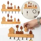 1Pcs No Drilling Key Storage Coat Rack For Keys Coats Towels