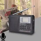 1x Portable Digital World Band Radio Receiver AM FM SW TV Radio Alarm Clock US
