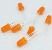 100PCS Diffused LED 5MM ORANGE COLOR ORANGE LIGHT Super Bright NEW