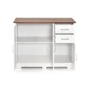 Costway 2-Door Sideboard Buffet Kitchen Storage Cabinet White