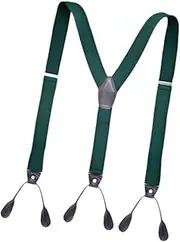 [Perfeclan] Y Back Adjustable Elastic Suspenders, Tuxedo Brace