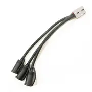 Blue Bar 12v 50a Anderson Plug to Triple 16a Female Cig Socket Adaptor