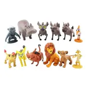 12pcs Cartoon The Lion Guard King Kion Simba PVC Action Figures Bunga Beshte Fuli Ono Figurines