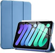 ProCase Smart Case for iPad Mini 7 A17 Pro Mini 6 8.3 Inch Mini 7th 6th Generation Case, Hard Back Cover for iPad Mini 7th 6th Gen 2024 2021 A2993 A2995 A2996 A2567 A2568 A2569 -Blue