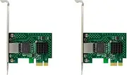 Binxind 2X I225-V Network Card, Pci-E I225 2.5G Ethernet Server Network Card for Desktop Computers