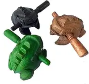 Percussion Instruments Wooden Frog 3 Pieces Set of 2 Inch Small Wood Carving Black Frog Musical Instrument, Products From Thailand, wooden frog musical instrument.