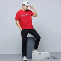 在飛比找momo購物網優惠-【NAUTICA】男裝 防水透氣休閒長褲(黑色)