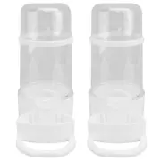 2 Pcs Birds Waterer Poultry Drinking System Automatic Feeder Bowl