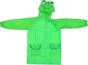 [JEWEDECO] Raincoat Kids Big Hat Raincoat for Children Waterproof Durable Perfect for Rainy Days Easy to Carry