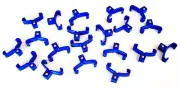 20 GOLIATH INDUSTRIAL ABS 1/4" BLUE REPLACEMENT SOCKET RACK RAIL CLIPS SC14B