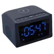 Laser Alarm Clock with Wireless Charging & Bluetooth Connectivity. SPK-WCALC-118
