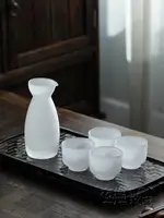 日式清酒壺套裝白酒分酒器小酒杯一口杯玻璃酒具日本輕奢杯子家用❀❀城市玩家