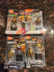 TMNT Mega Construx Heroes Leonardo Raphael Michelangelo Donatello New Sealed