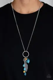 Paparazzi SKY HIGH STYLE blue necklace