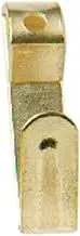 Merriway® BH00083 Single EB Brass Plated Medium Number 2 Picture Mirror Hanging Hook and Pins - Pack of 25