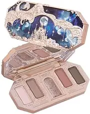 Flower Knows Moonlight Mermaid Eyeshadow Delicate Matte Glow Shimmer Chameleon Waterproof 5 Color Glitter Eye Shadow Palette (C01)