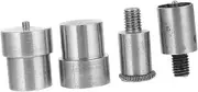 Homoyoyo 4pcs Hand Press Machine Setter for Snaps Fastener Tool Mould Button Die Mold for Easy Installation of Press Buttons Garments and Crafts