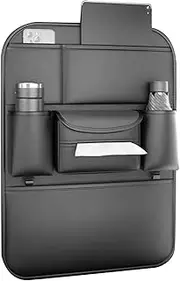Backseat Car Organizer,Back of Seat Car Organizer Bag | Storage Pockets Tissue Holder, Cup Holder Travel Accessories Bag for Sedan Truck Most Vehicles