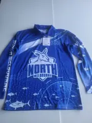 north melbourne kangaroos New Long Sleeve Fishing Shirt Size S Afl Football