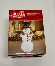 Merry Moments 4ft Inflatable Snowman Christmas Decor LED Light Up *NEW IN BOX*