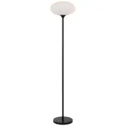 Norilsk Black Opal Matt Ribbed Glass Floor Lamp