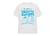 SpongeBob SquarePants Unisex Adult Bikini Bottom Welcome T-Shirt (White) - UTTV15986