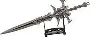FAYAIALO Mini Frostmourne Lich King Metal Sword - Foam Arthas Cosplay Model for Desktop Display Collectibles