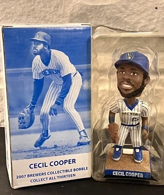 Milwaukee Brewers - Cecil Cooper 2007 Collectors Edition Bobblehead NIB