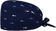 [Enkudc] Funcl Scrub Cap Surgical Scrub Cap Medical Doctor Bouffant Turban Cap with Sweatband Scrub Hat for Women/Men
