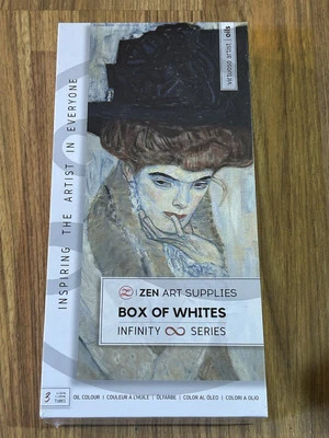 Box Of Whites - Zen Art Supplies 3 Oil Paint Tubes New