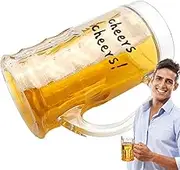 Beer Mug – Double Layer Cup | Beer Stein Decoration for Fake Model Mug | Leakproof Drinking Stein | Freeze-Proof Coffee Cocktail Glass | 450ml Novelty Beverage Cup, Beer Mug for Party Drinks