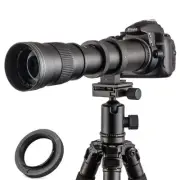 420-800mm f/ 8.3 Manual Telephoto Zoom Lens + T-Mount for Canon EOS Rebel SL2...