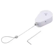Retractable Cable Lock,Remote Control Anti-Lost Rope Hardware Lock 600g White