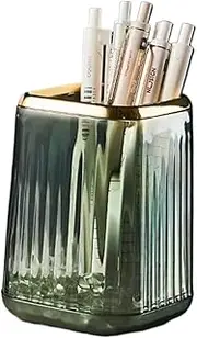 Students Stationery Desktop Organizer Storage Bucket Pen Holder Makeup Brush Holder Storage Tank Cup(Type q)