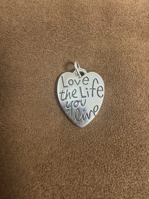 James Avery Retired “Love the Life You Live” Charm *NEW*