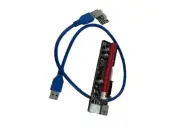 Dracaena PCIE Riser Adapter Card for GPU Crypto Mining 16X to 1X LED Status