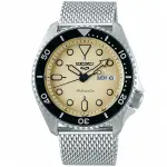 【SEIKO精工】SRPD67K1 5 SPORTS 米蘭帶 機械錶 米白 4R36-07G0Y 台南 時代鐘錶