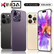 XINDA Smartphone mobile phone 3GB+64GB Android 10.0 Dual SIM 2023 New 6.8 inches