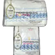 Cannon Royal Family King Flat Sheet And Cases Vintage White Blue Embroidery New