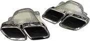 Compatible For Benz GT63 GTC W167 Silver Four-Outlet Stainless Steel Rectangle Exhaust Tip